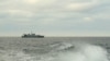 Estonian navy patrol in Baltic Sea
